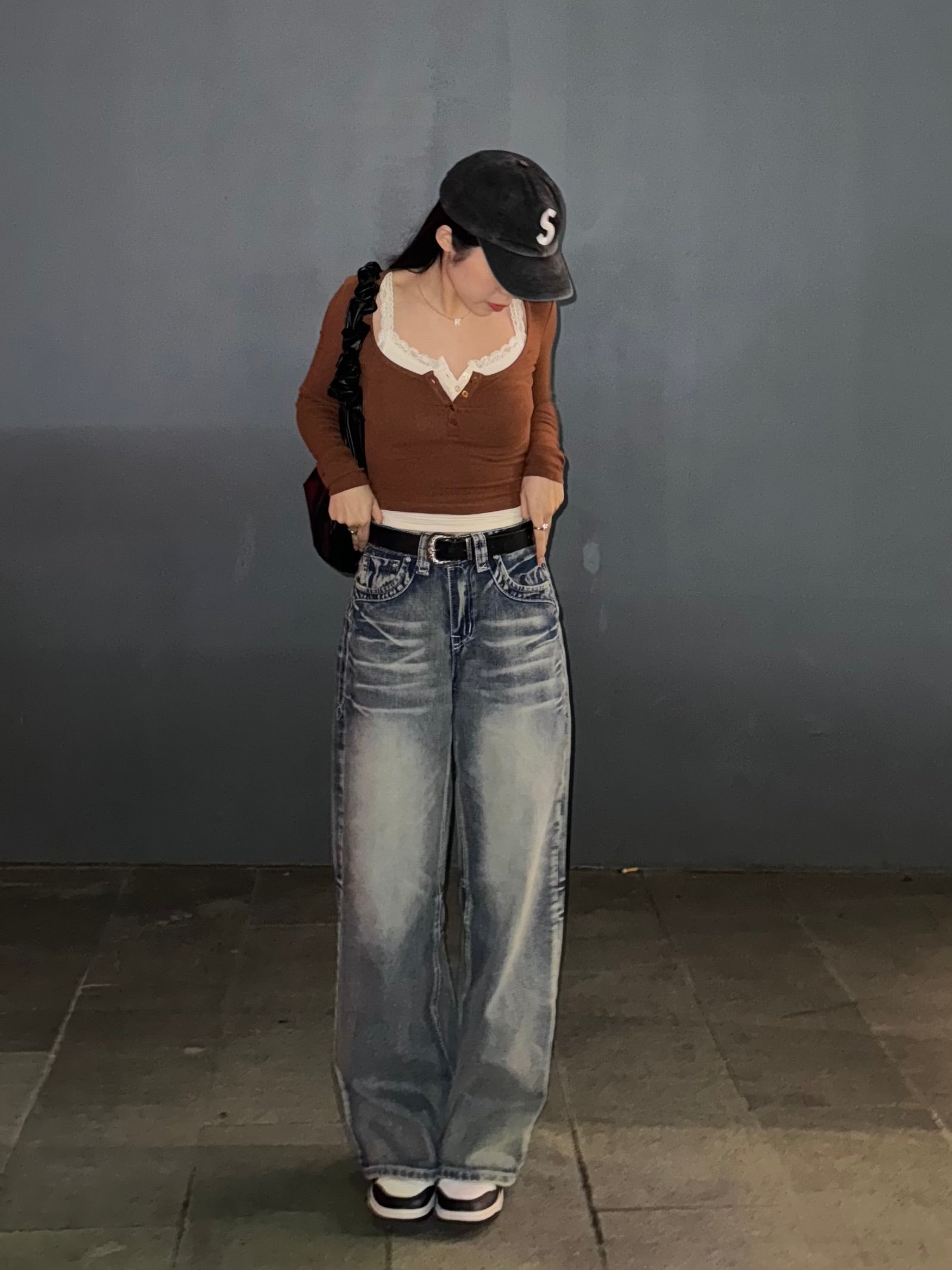 Vintage wide leg jeans discount