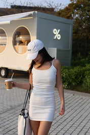 【Cleanfit必入連身短裙！】Estella Basic Solid Cami Mini Dress