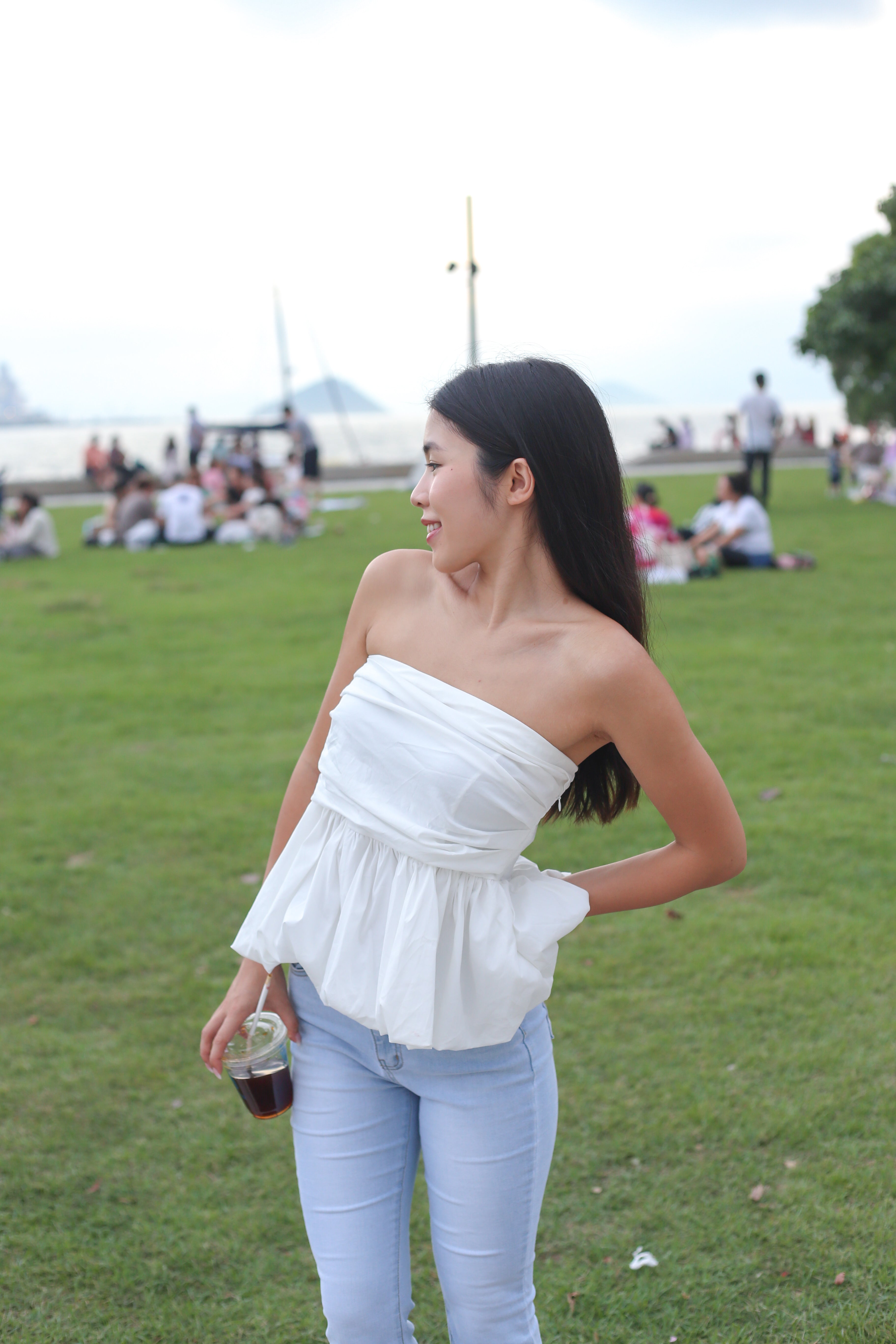 【氣質女生必入！知性美泡泡Top】Basic Solid Bubble Top