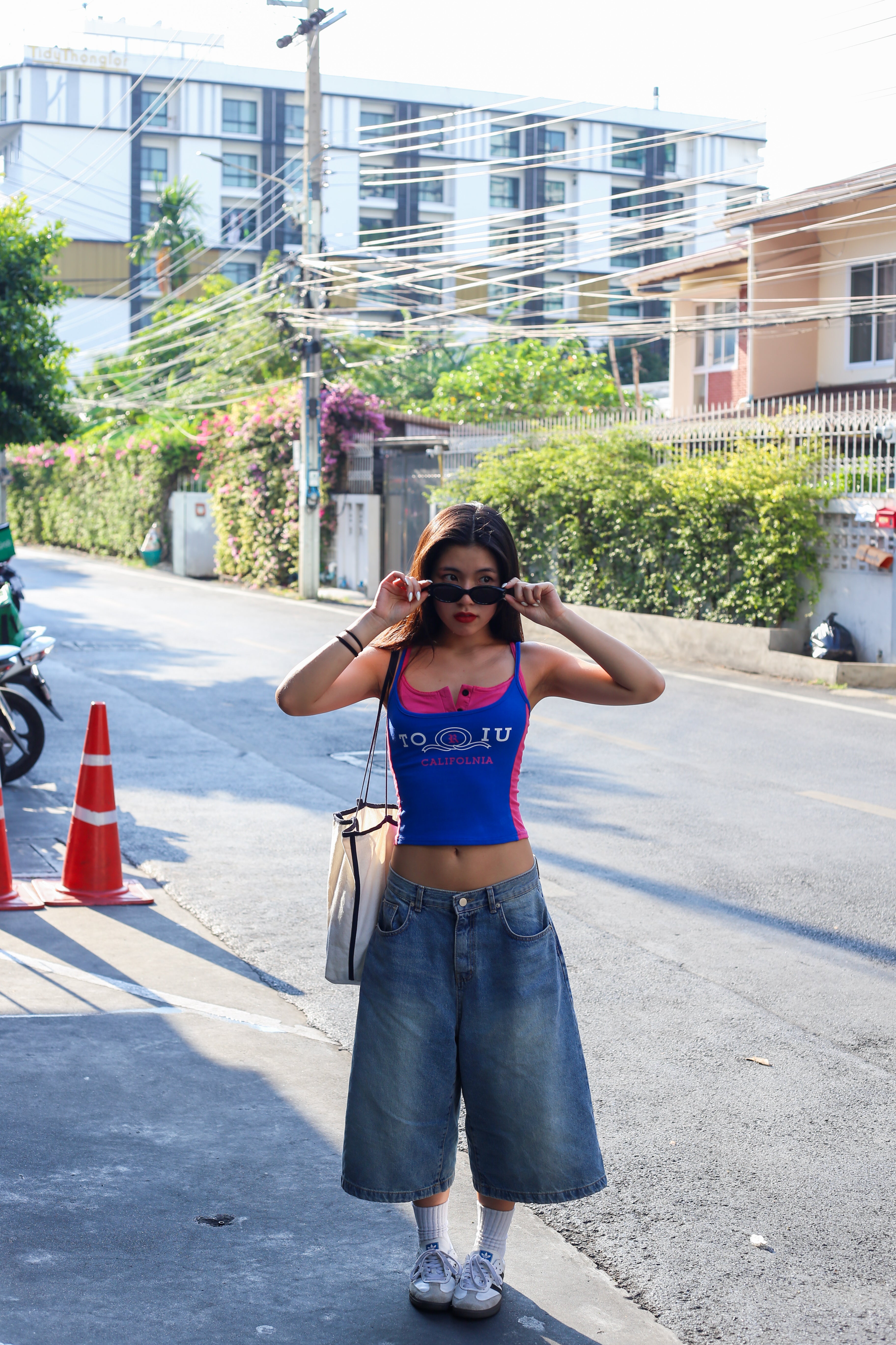 #T235【✔️PAD｜背心2件套】2 Pcs Mixed Colour Racing Bra Top