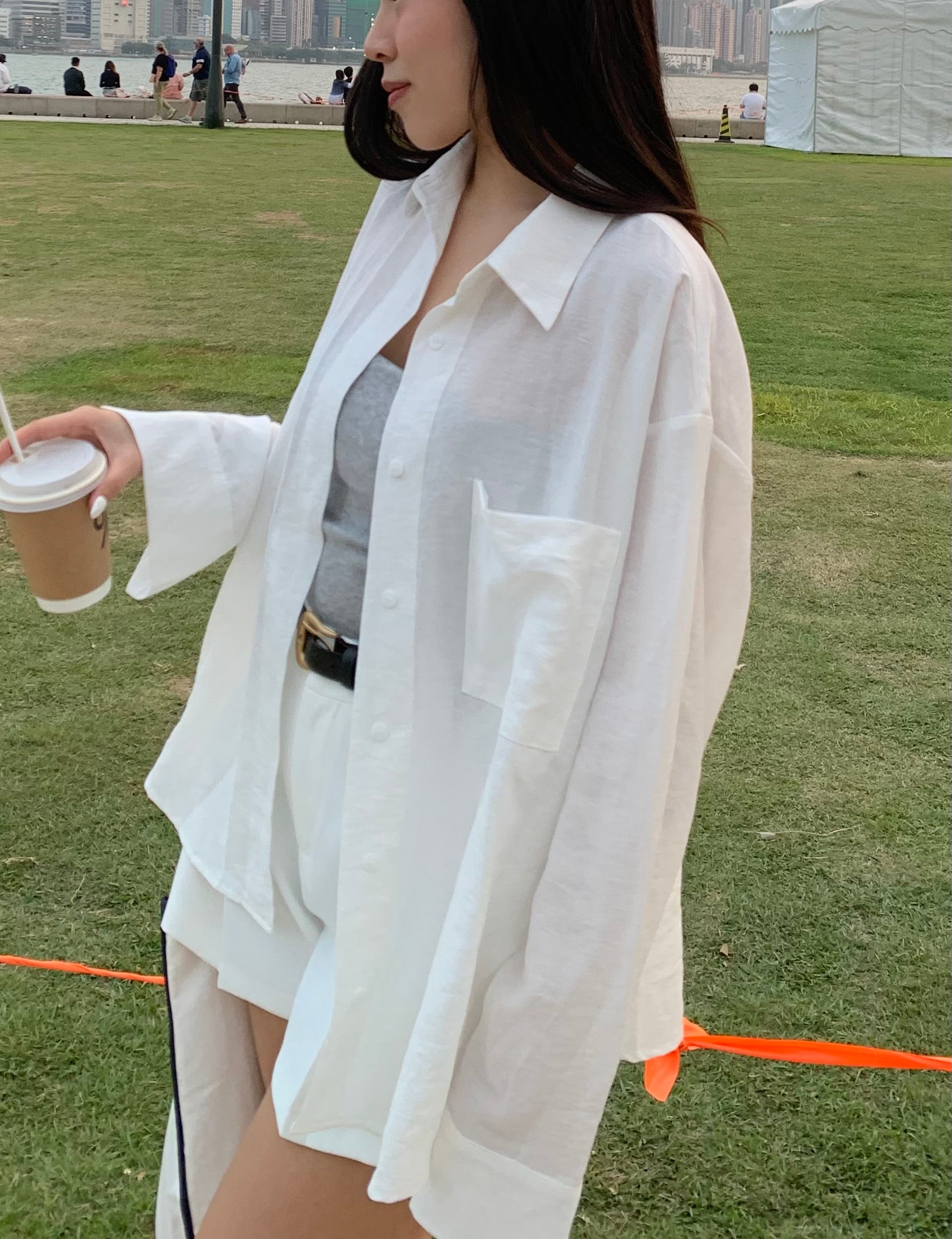 【亞麻混紡恤衫🫧】Basic Solid Linen Shirt