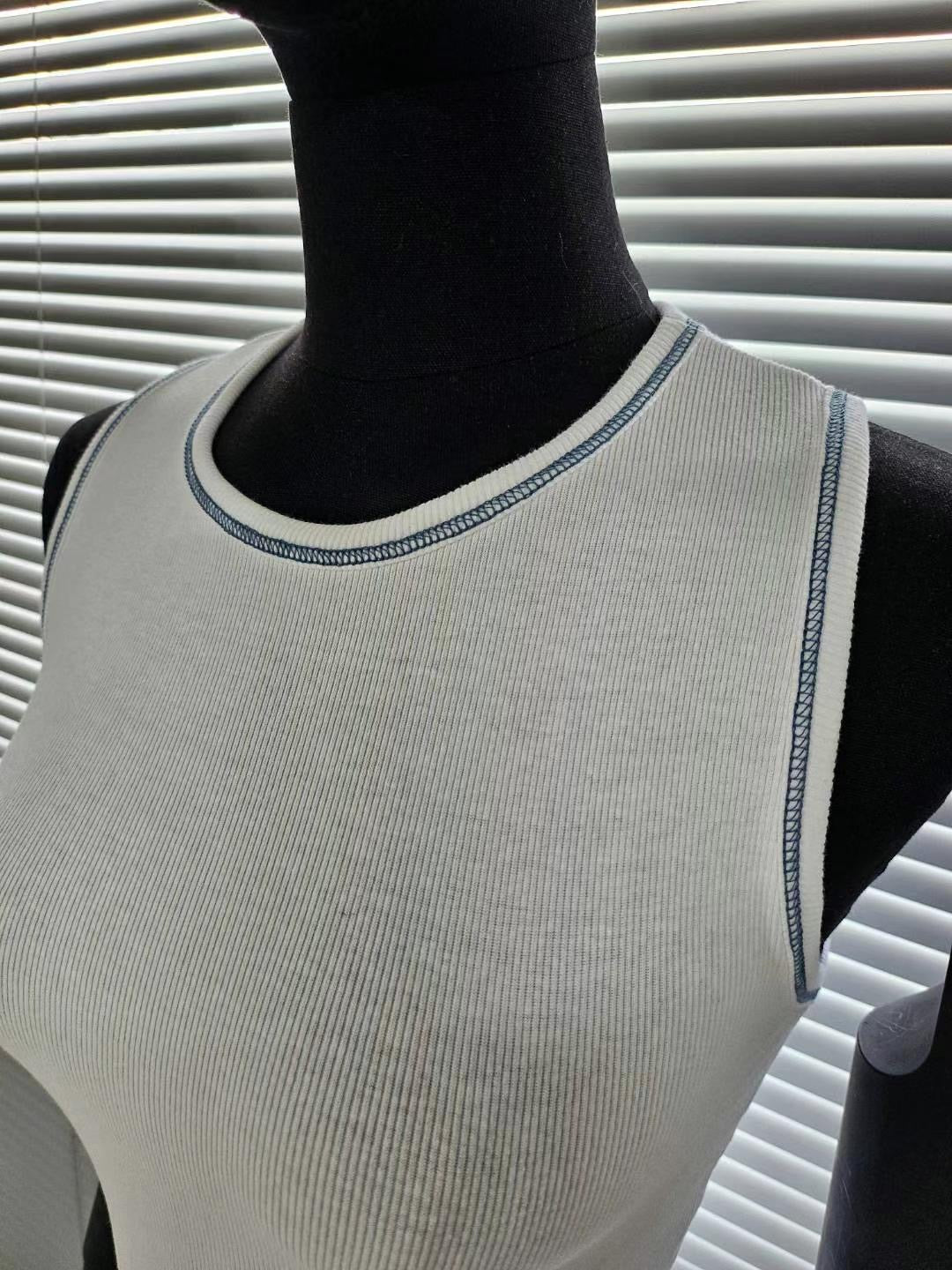 【明線小細節加分✨】Stitched Solid Tank Top