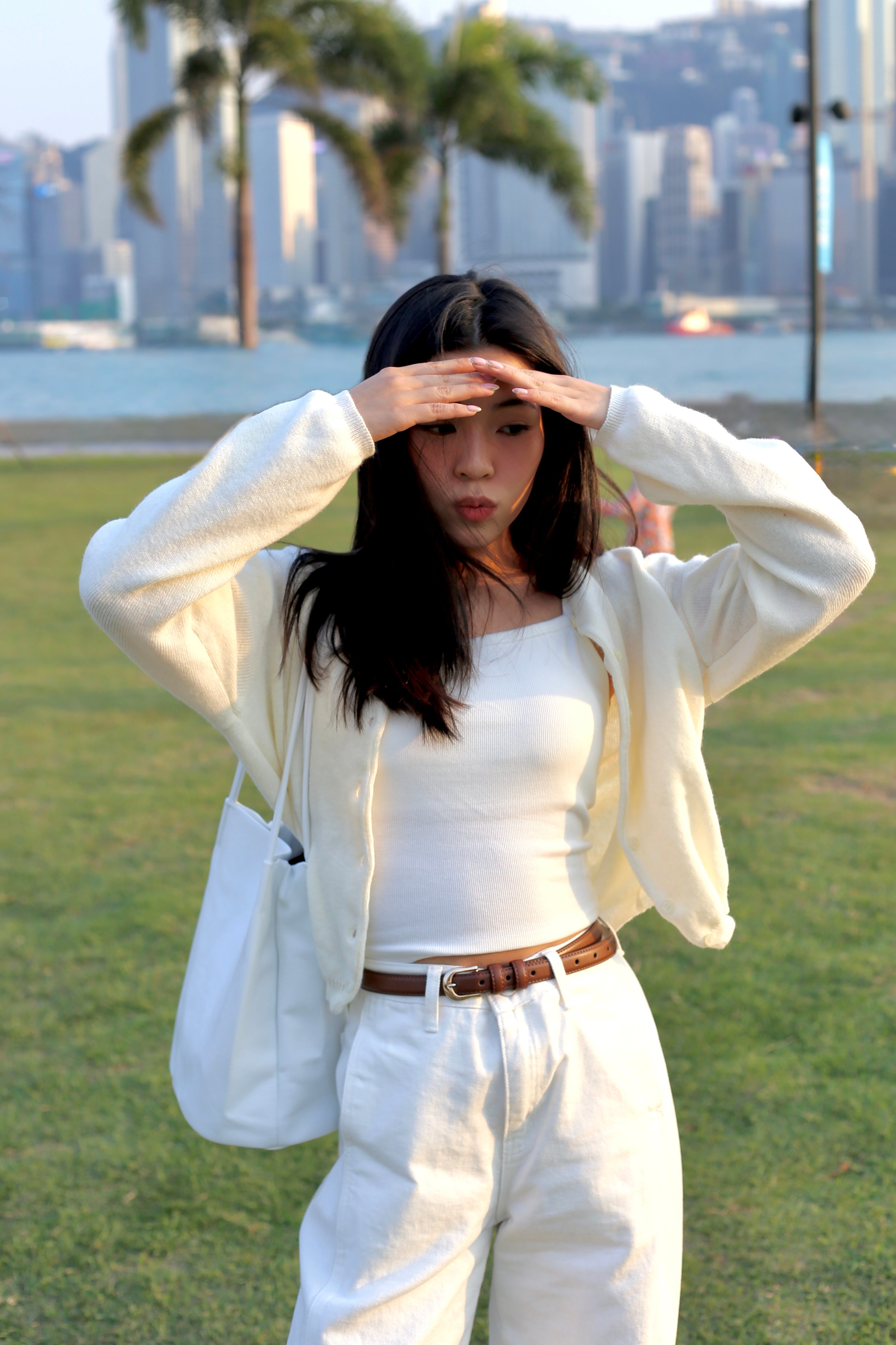 【圓領針織小外套🐰】Cashmere Basic Solid Round Neck Cardigan