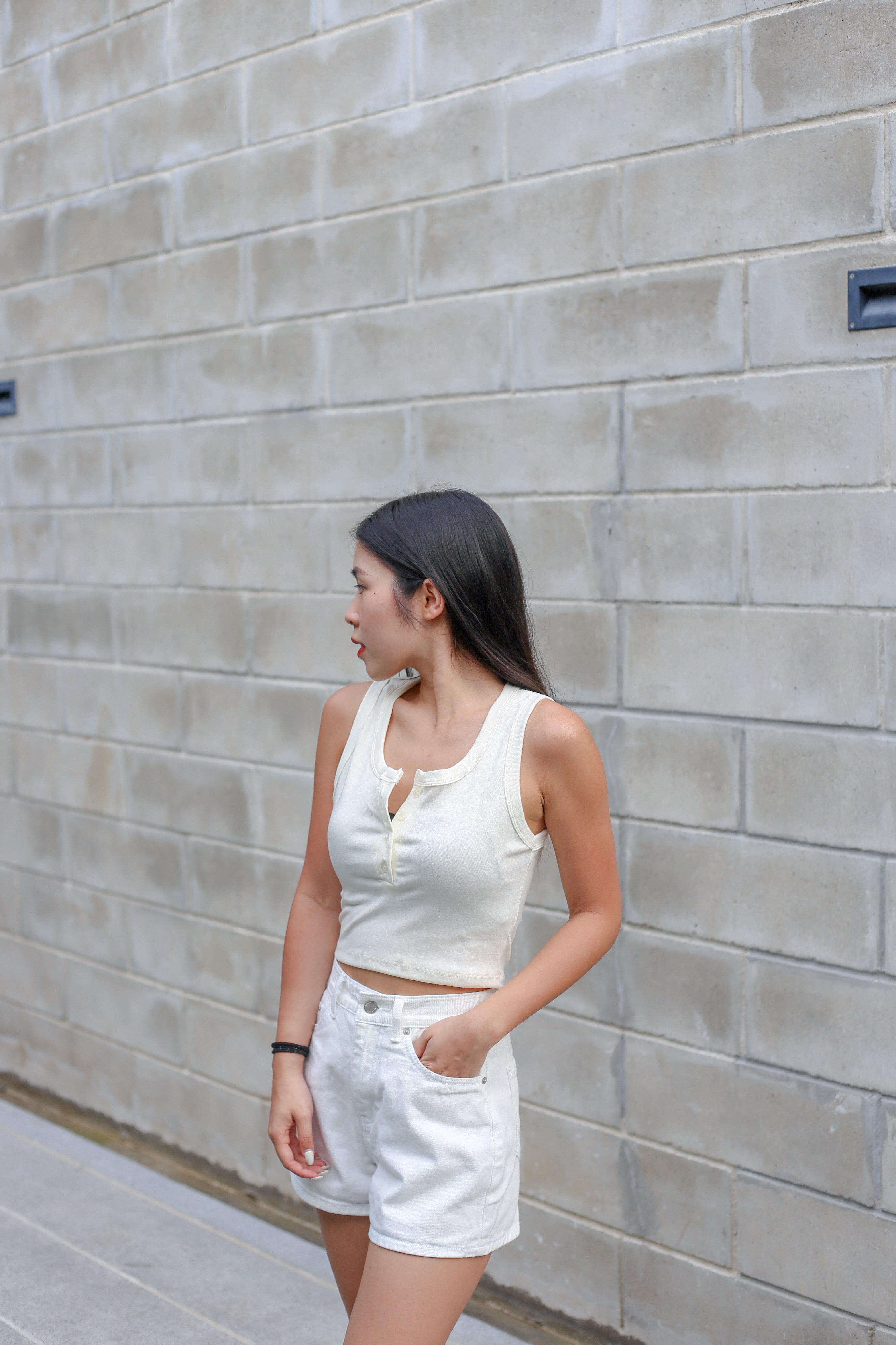 【經典百搭小白褲】Everyday White Denim Shorts