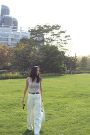 【夏日必備暖白闊腳褲】Perfect White Wide Leg Pants