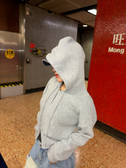 【超百搭針織外套🧺】Basic Solid 2 Way Zip Knit Hoodie