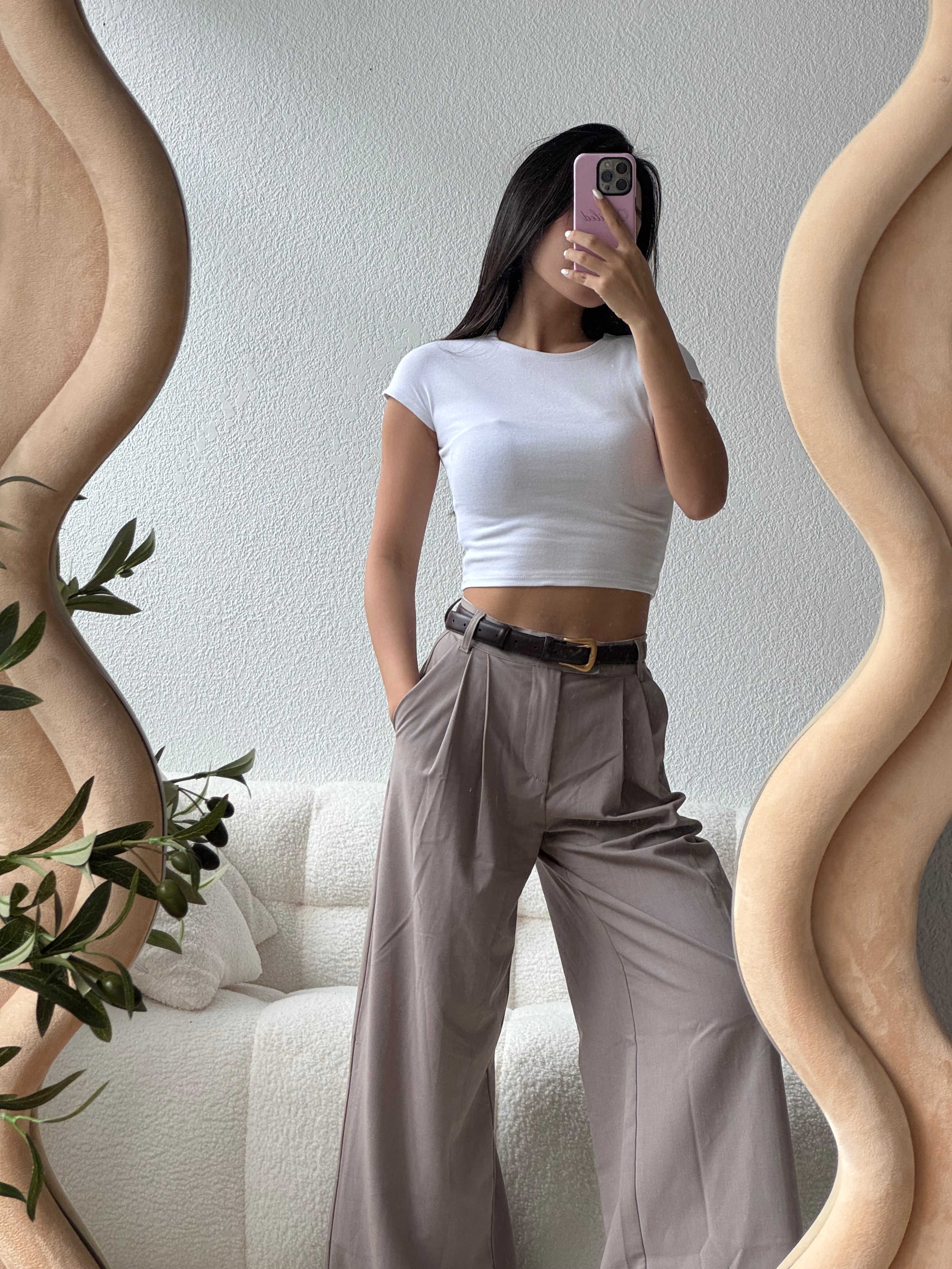 【歐美Girl必備！】Basic Solid Baby Crop Tee