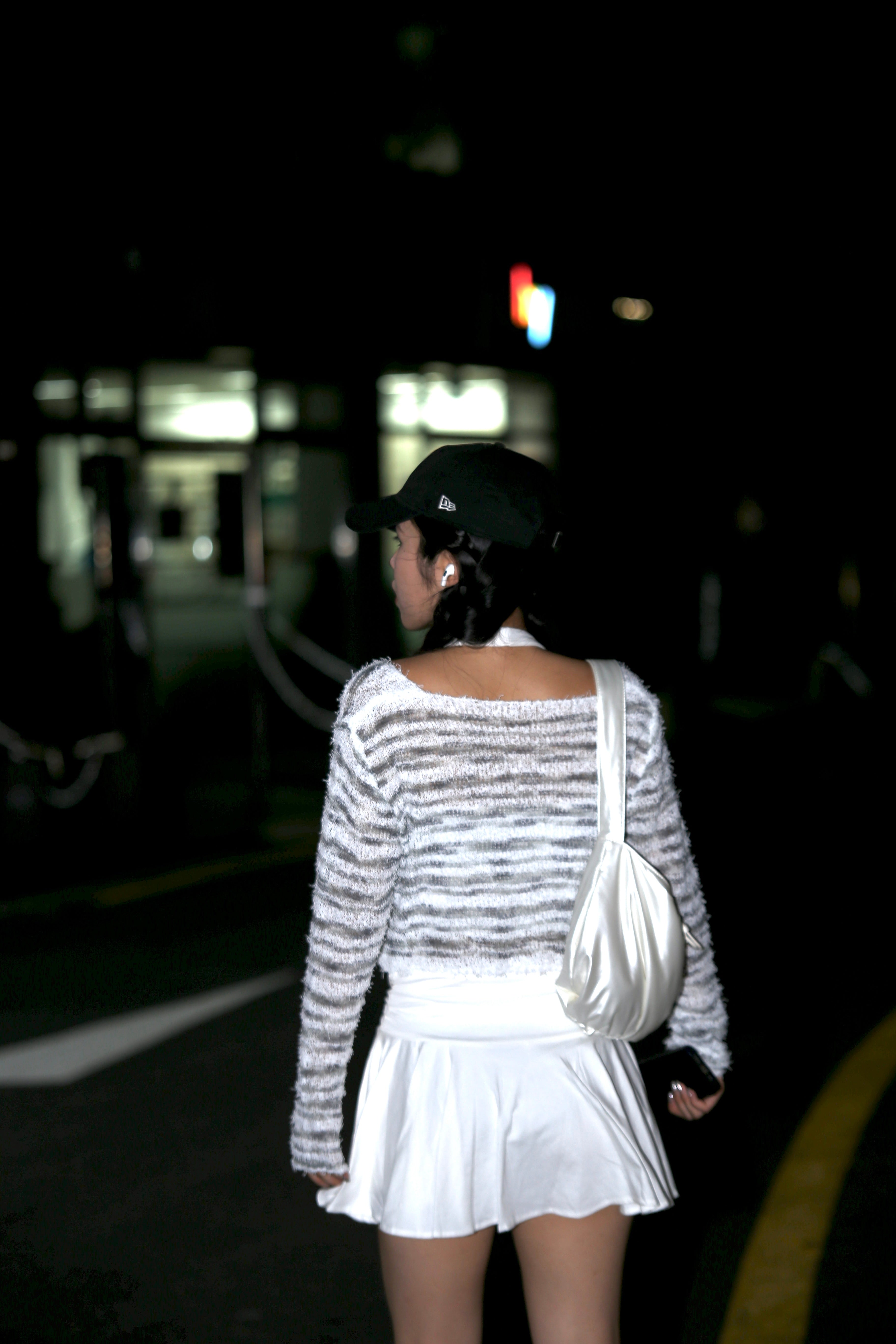 Double Ribbon Pleated Skirt