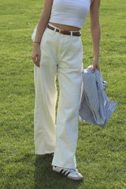 【夏日必備暖白闊腳褲】Perfect White Wide Leg Pants