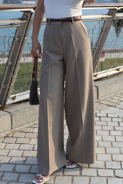 【滿分西褲｜返工必備✨】Solid High Waist Suit Pants