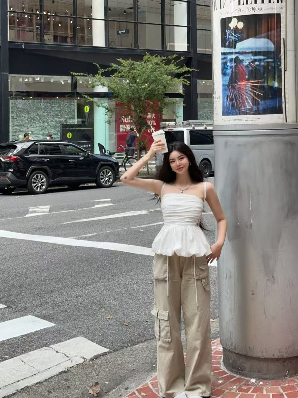 【氣質女生必入！知性美泡泡Top】Basic Solid Bubble Top