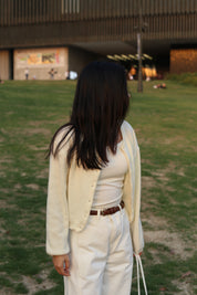 【圓領針織小外套🐰】Cashmere Basic Solid Round Neck Cardigan