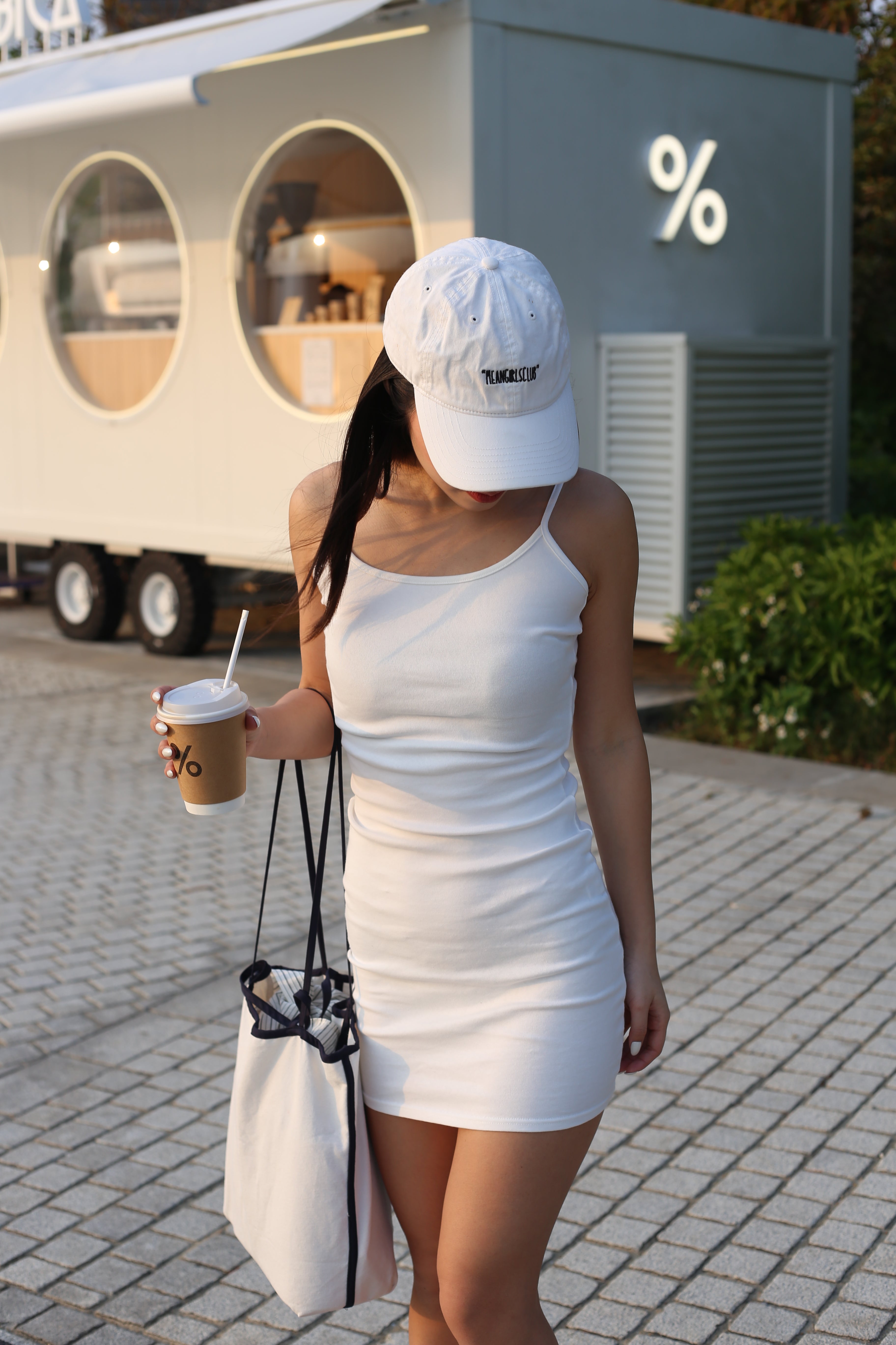 【Cleanfit必入連身短裙！】Estella Basic Solid Cami Mini Dress