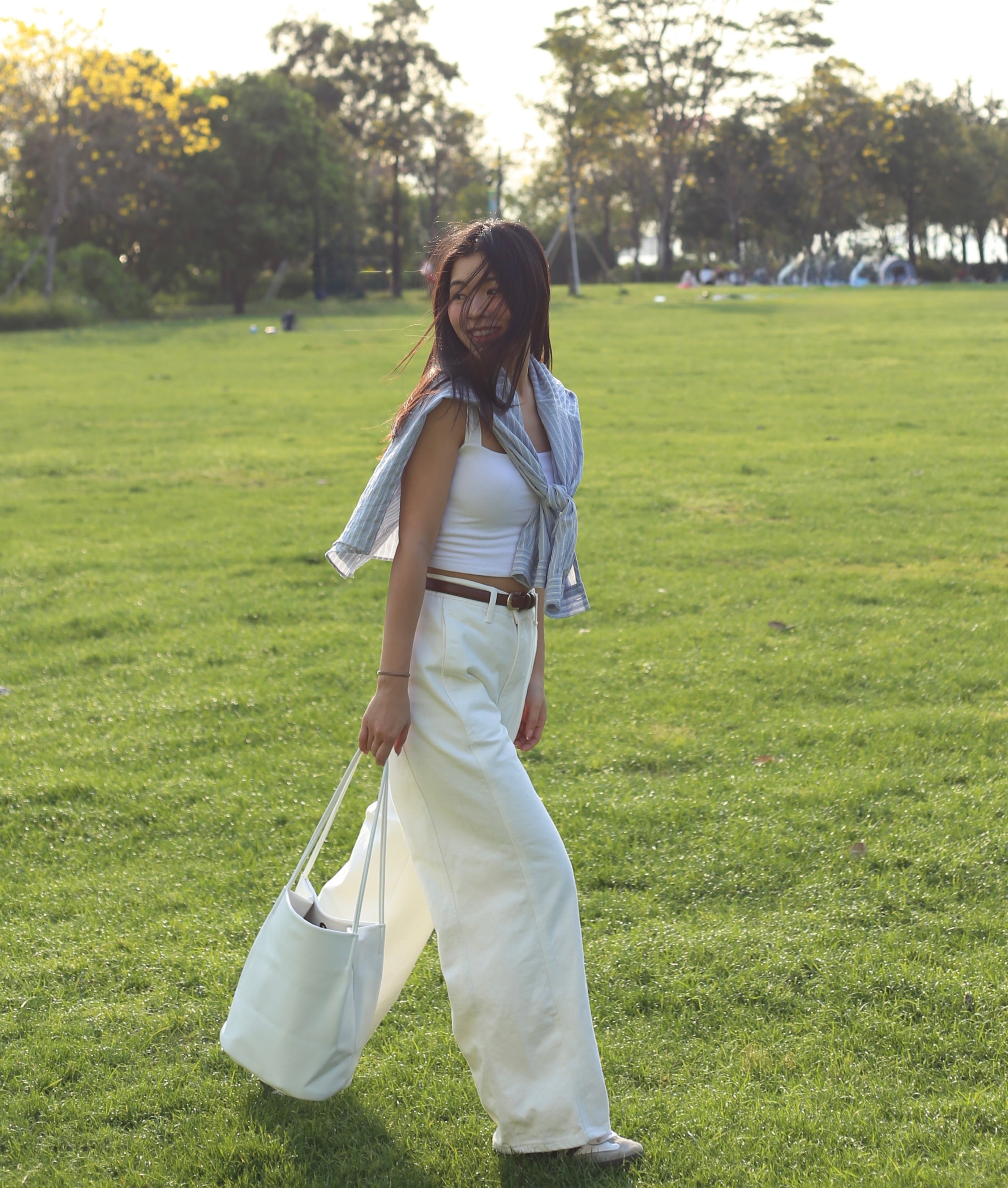 【夏日必備暖白闊腳褲】Perfect White Wide Leg Pants