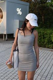 【Cleanfit必入連身短裙！】Estella Basic Solid Cami Mini Dress