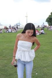 【氣質女生必入！知性美泡泡Top】Basic Solid Bubble Top