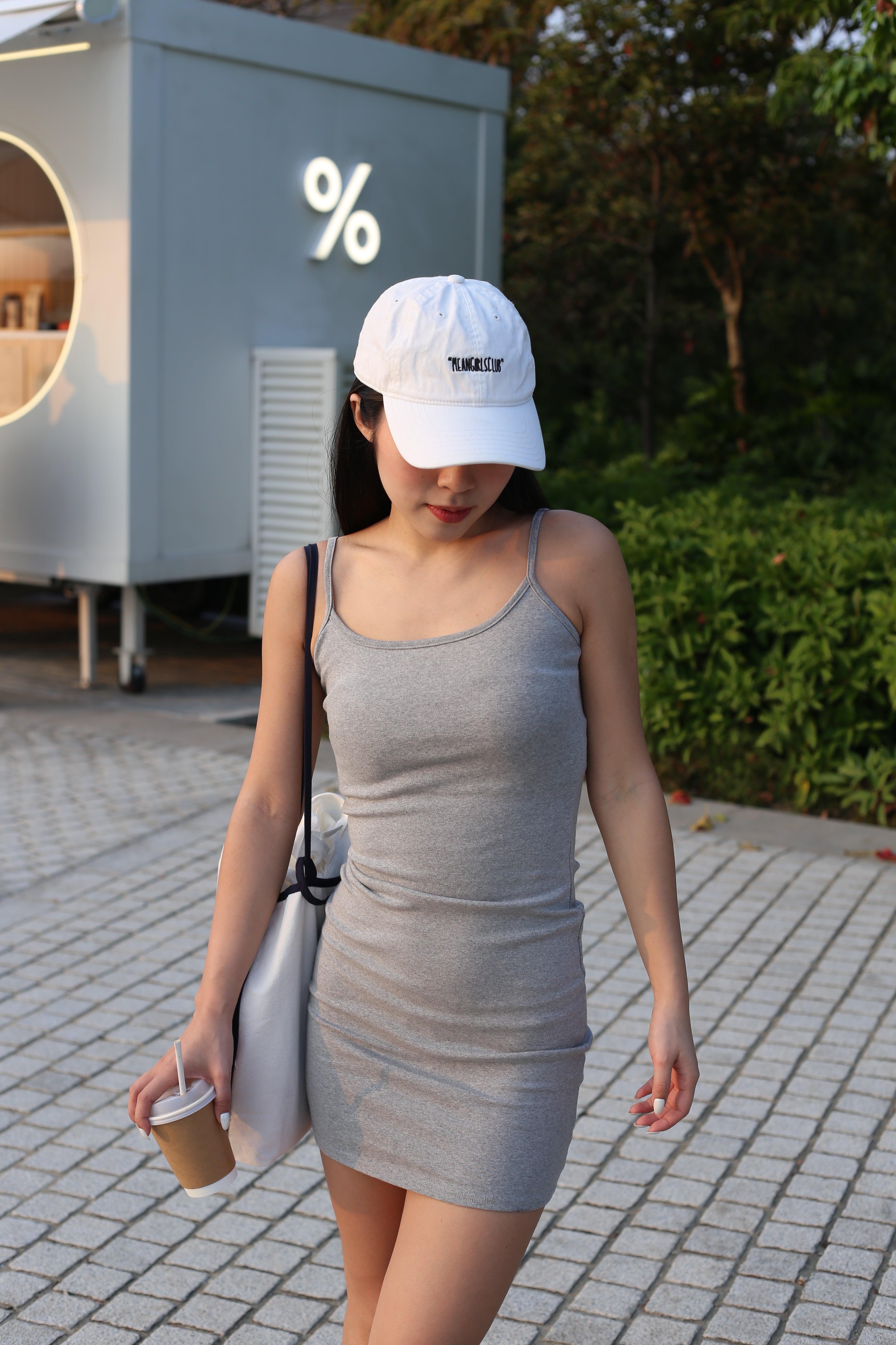 【Cleanfit必入連身短裙！】Estella Basic Solid Cami Mini Dress