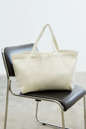 #T234 Gentlewoman Denim Tote Bag: White