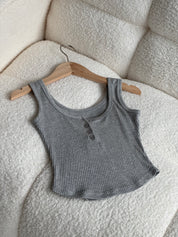 【衣櫃必備系列】Basic Solid Button Front Cami Top