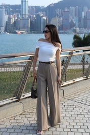 【大熱必入款式！】Basic Solid Twisted Shoulder Top