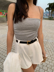 【夏日清爽小白褲】Cozy Lil White Shorts