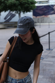 【歐美Girl必備！】Basic Solid Baby Crop Tee