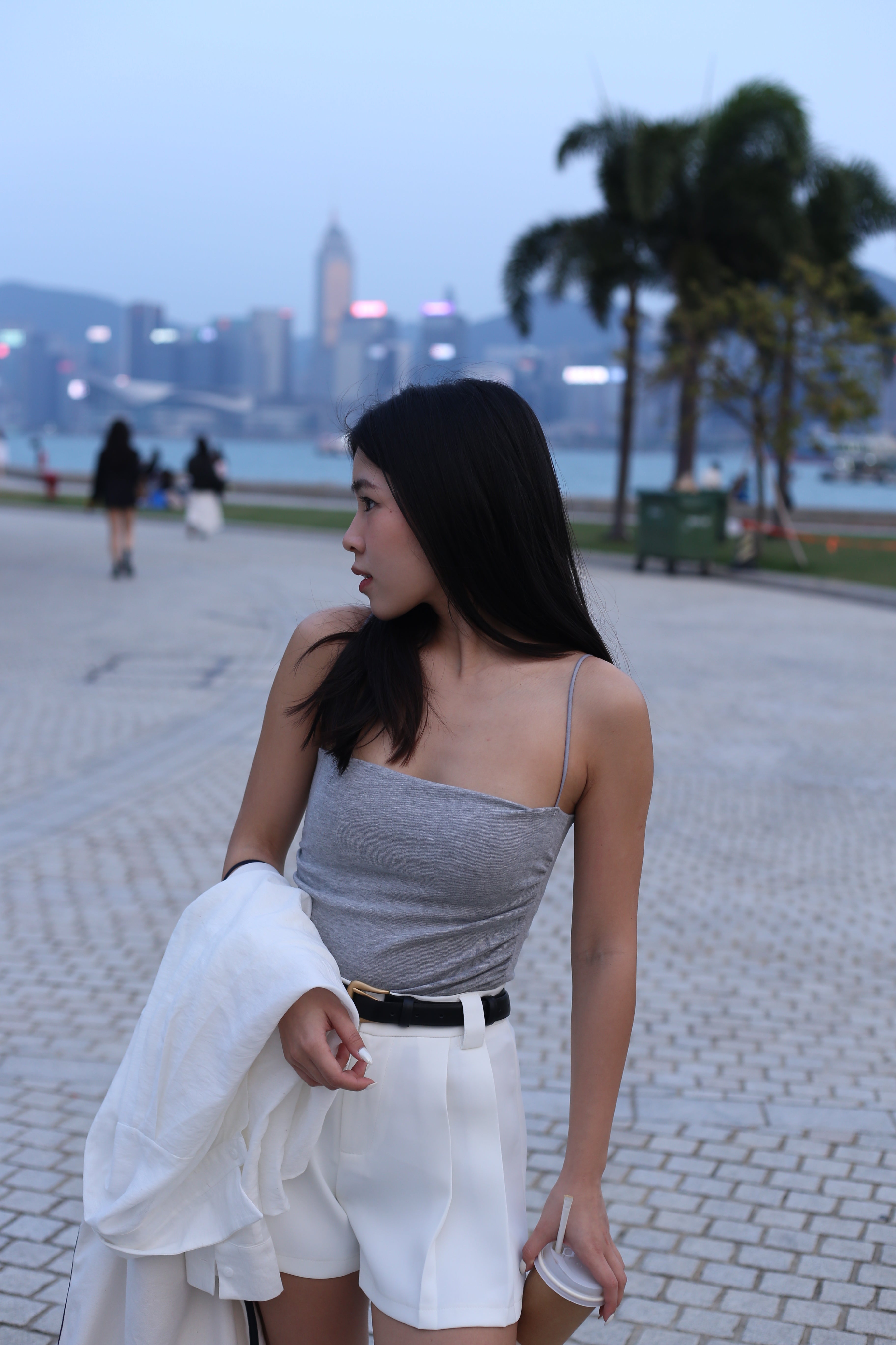 【✔️PAD｜腰側皺摺設計】Solid Ruched Side Padded Bra Top