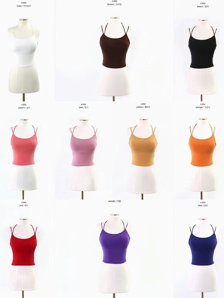 【大露背性感Bra Top🤩】Solid Backless Bra Top