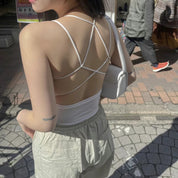 【大露背性感Bra Top🤩】Solid Backless Bra Top