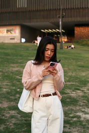 【圓領針織小外套🐰】Cashmere Basic Solid Round Neck Cardigan
