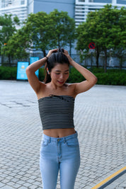 【✔️PAD｜高CP值之選】Striped Padded Tube Top
