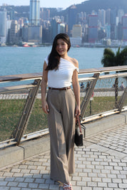 【大熱必入款式！】Basic Solid Twisted Shoulder Top