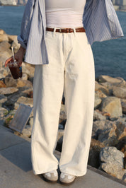 【夏日必備暖白闊腳褲】Perfect White Wide Leg Pants