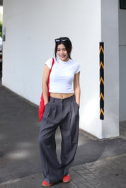 【歐美休閑感西褲🩶】Everyday Grey Suit Pants