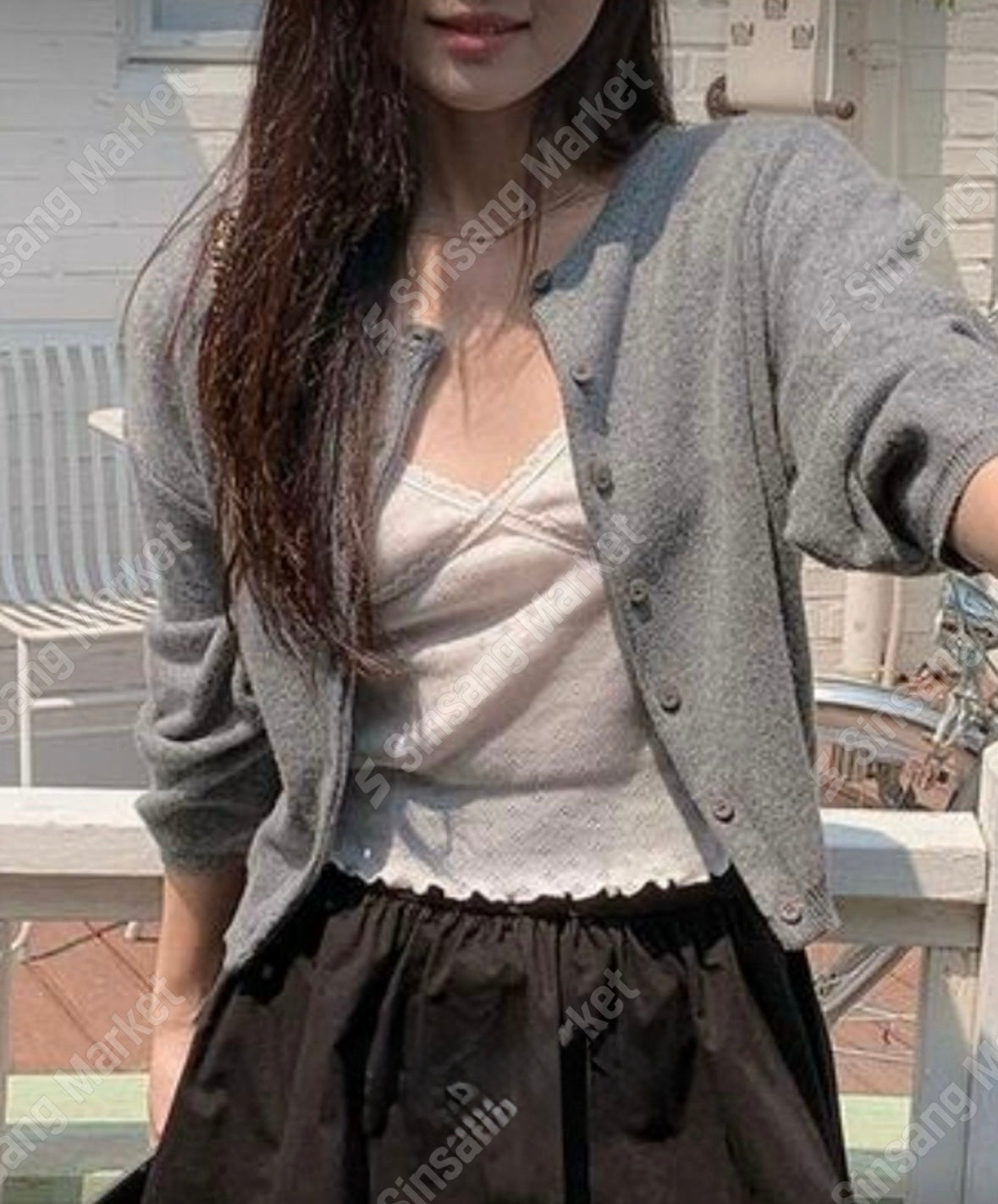 【圓領針織小外套🐰】Cashmere Basic Solid Round Neck Cardigan
