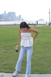 【氣質女生必入！知性美泡泡Top】Basic Solid Bubble Top