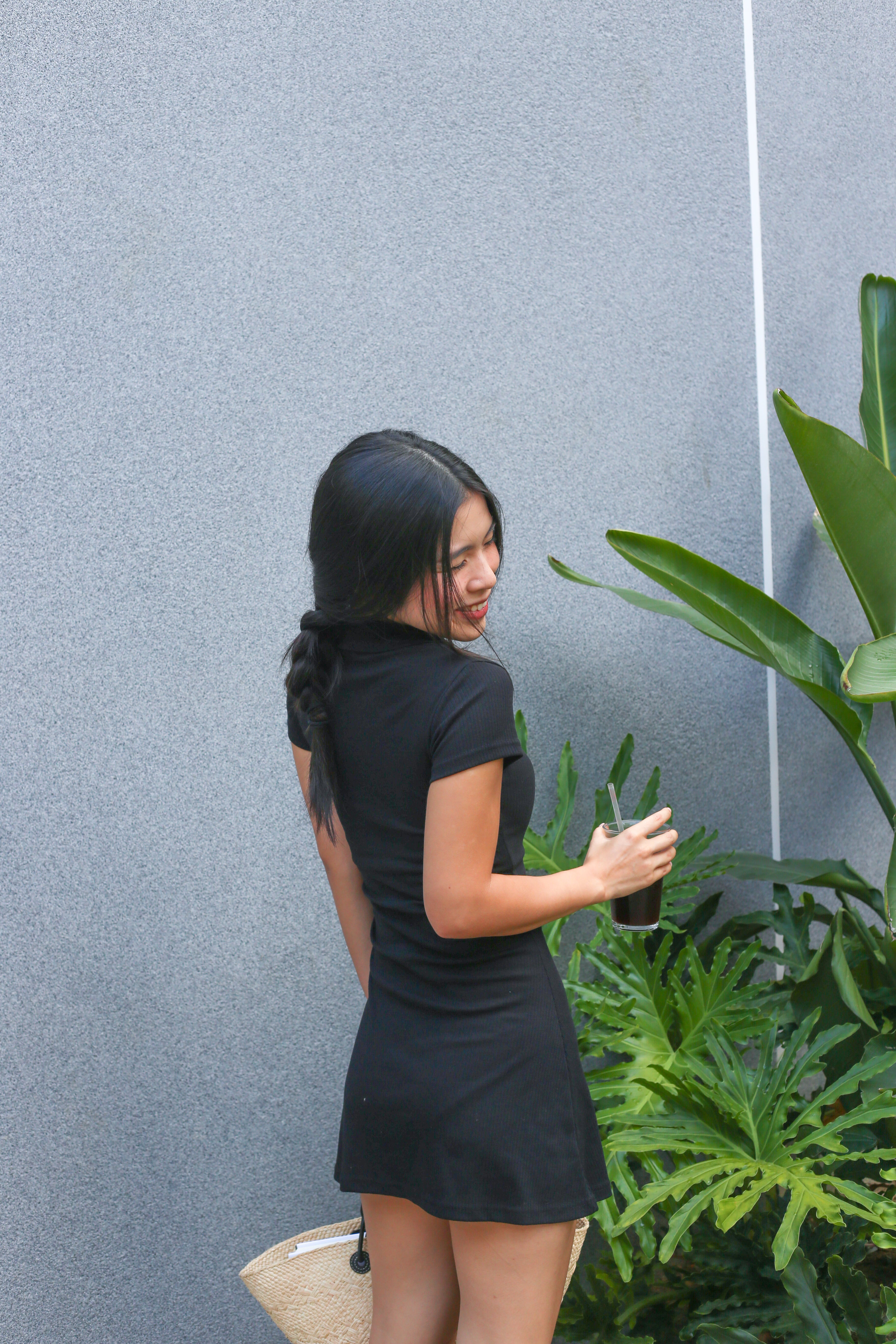 【歐美風Polo連身短裙】Basic Solid Polo Mini Dress