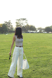【夏日必備暖白闊腳褲】Perfect White Wide Leg Pants