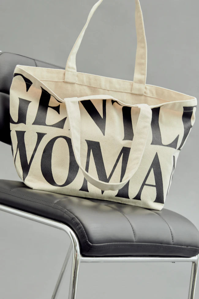 #T235 Gentlewoman Canvas Tote Bag