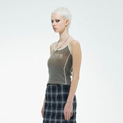 #K019 Sculptor Classic Logo Halter Top