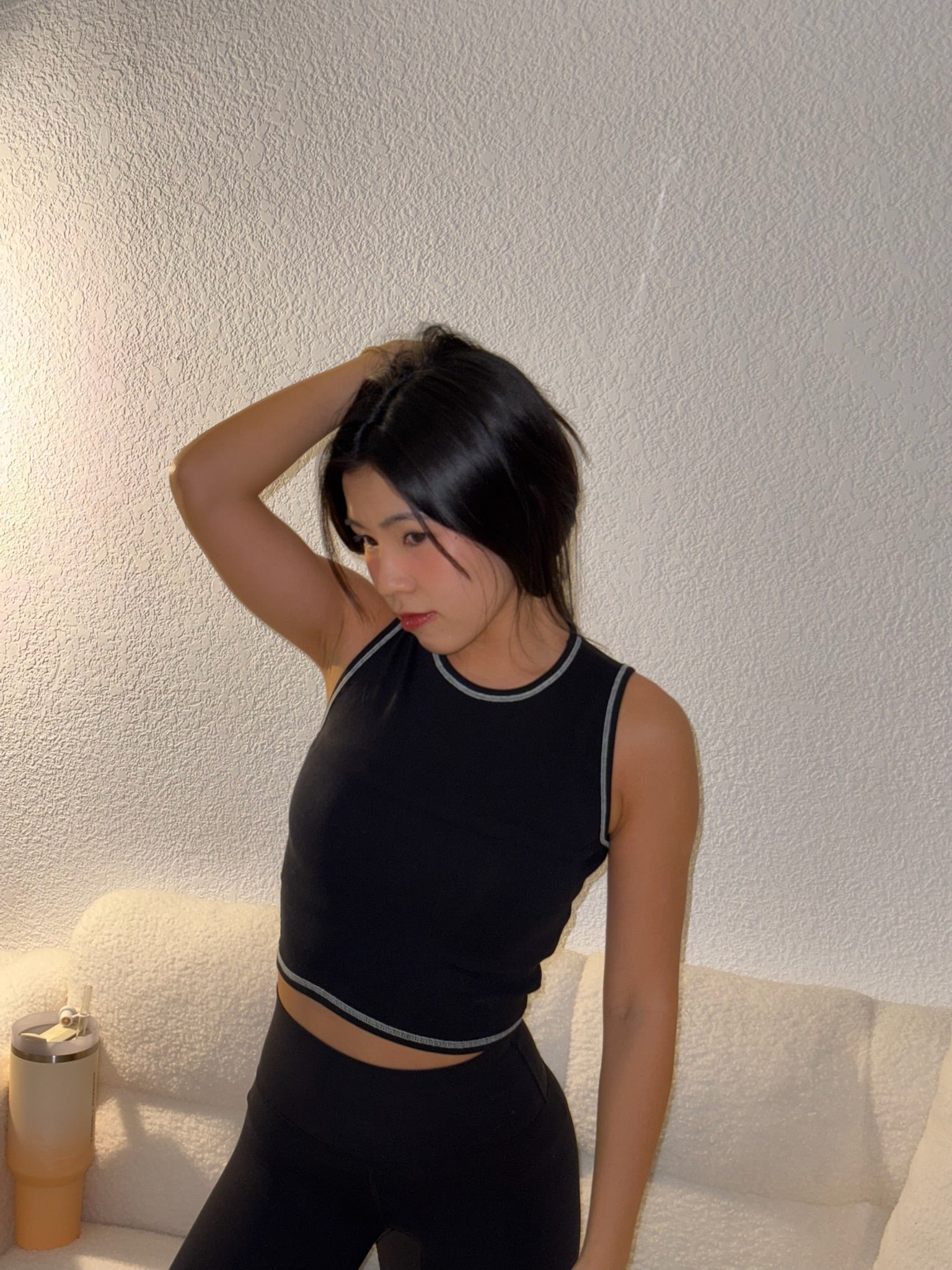 【明線小細節加分✨】Stitched Solid Tank Top