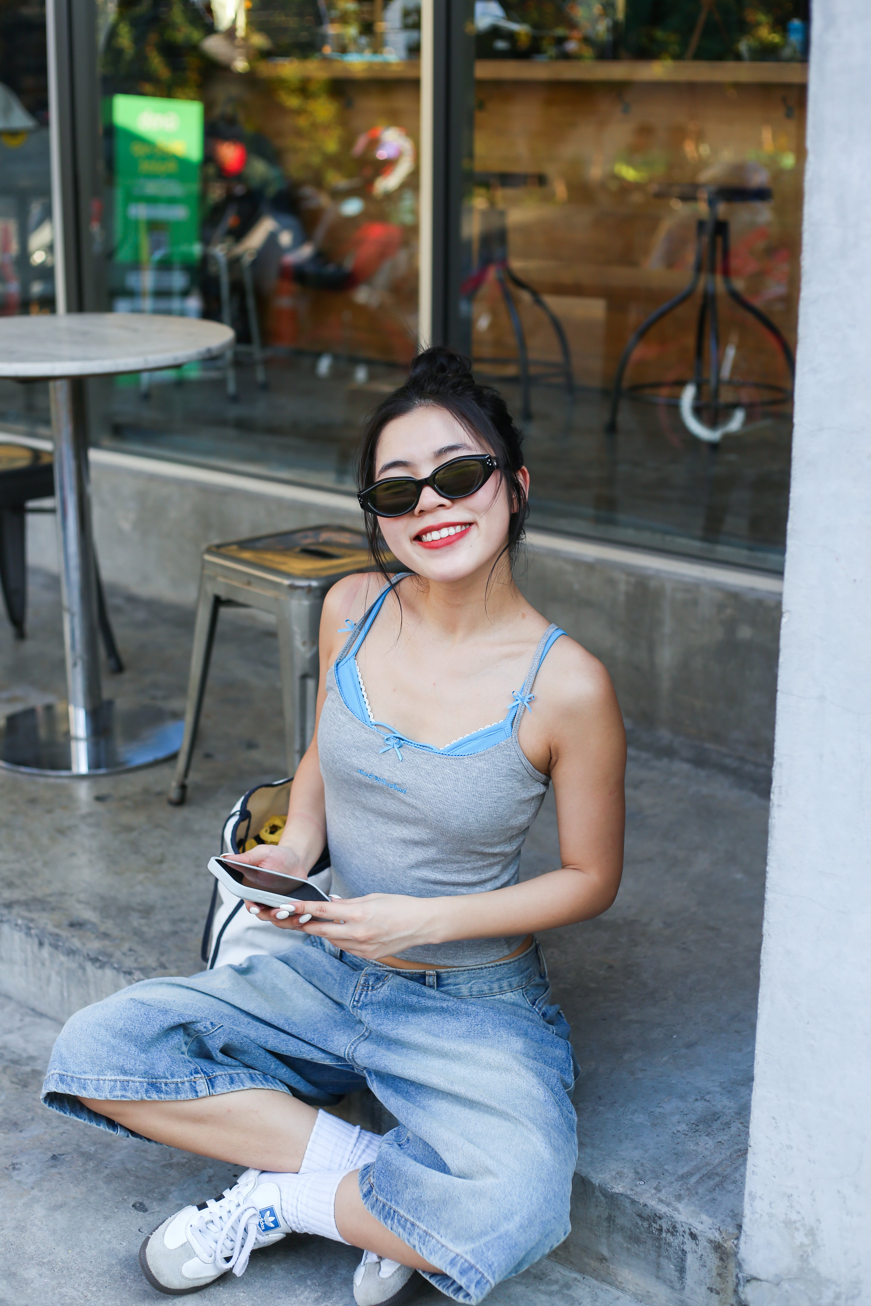 #T236【✔️PAD｜背心2件套】2 Pcs Solid Cami Bra Top
