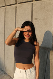 【衣櫃必備系列】Basic Solid Crop Tank Top