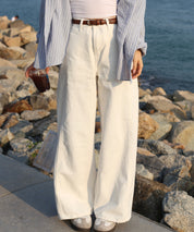 【夏日必備暖白闊腳褲】Perfect White Wide Leg Pants