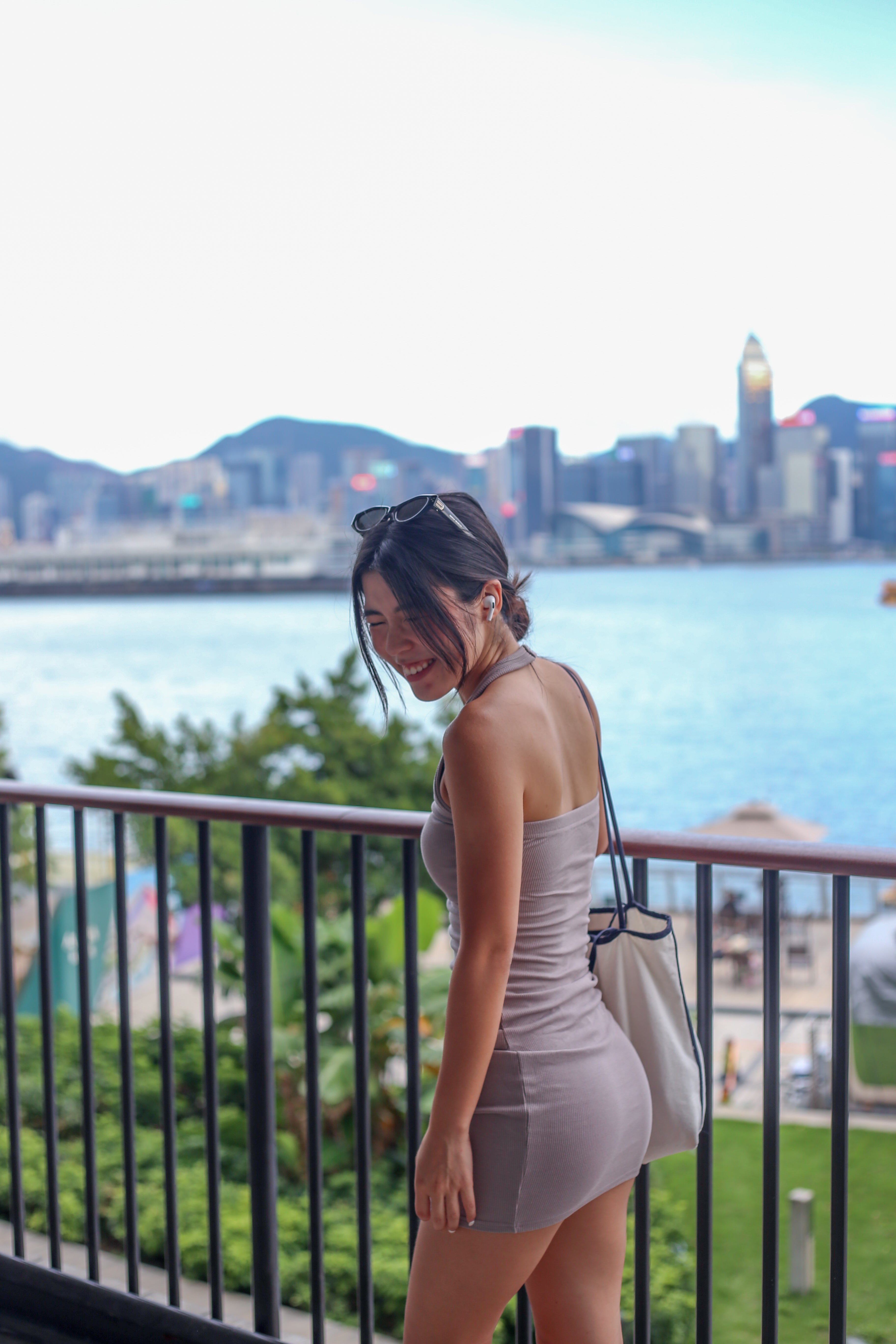 【✔️PAD｜Halter Neck設計】Basic Solid Halter Neck Padded Mini Dress