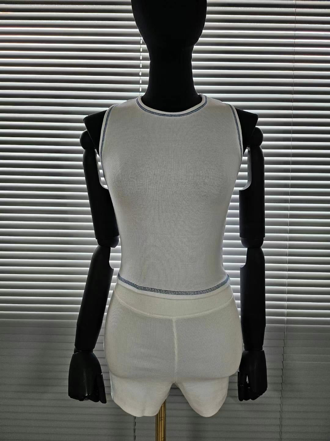 【明線小細節加分✨】Stitched Solid Tank Top