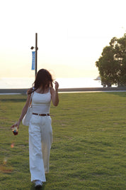 【夏日必備暖白闊腳褲】Perfect White Wide Leg Pants