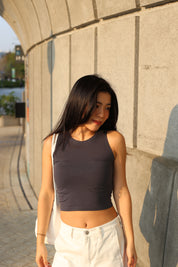 【衣櫃必備系列】Basic Solid Crop Tank Top