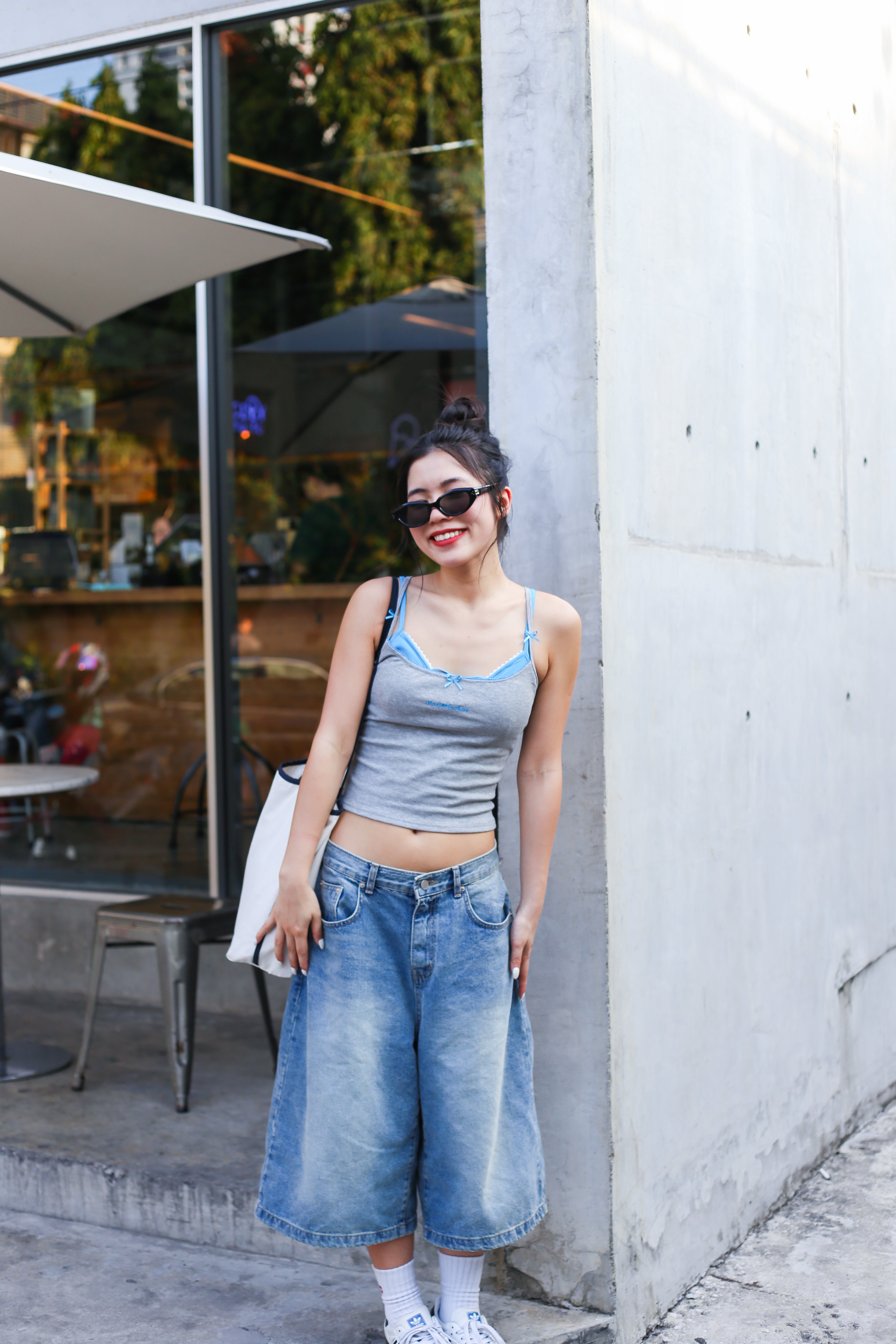 #T236【✔️PAD｜背心2件套】2 Pcs Solid Cami Bra Top