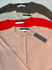 【圓領針織小外套🐰】Cashmere Basic Solid Round Neck Cardigan